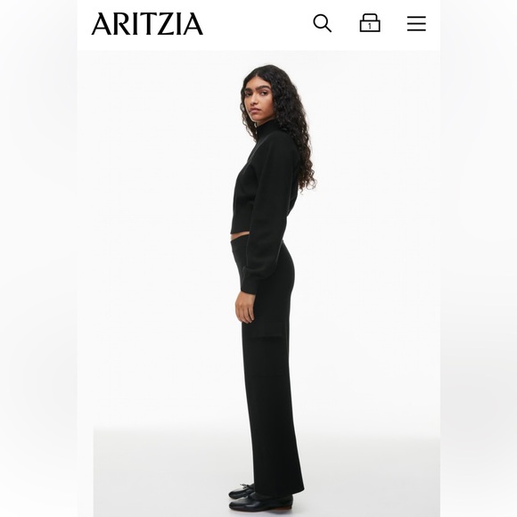 Aritzia 1/4 Zip Sweater - Picture 5 of 8
